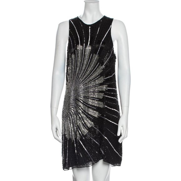 *AS IS* Parker 100% Silk Mini Dress 1920s style *Please read full description!* - Picture 1 of 9
